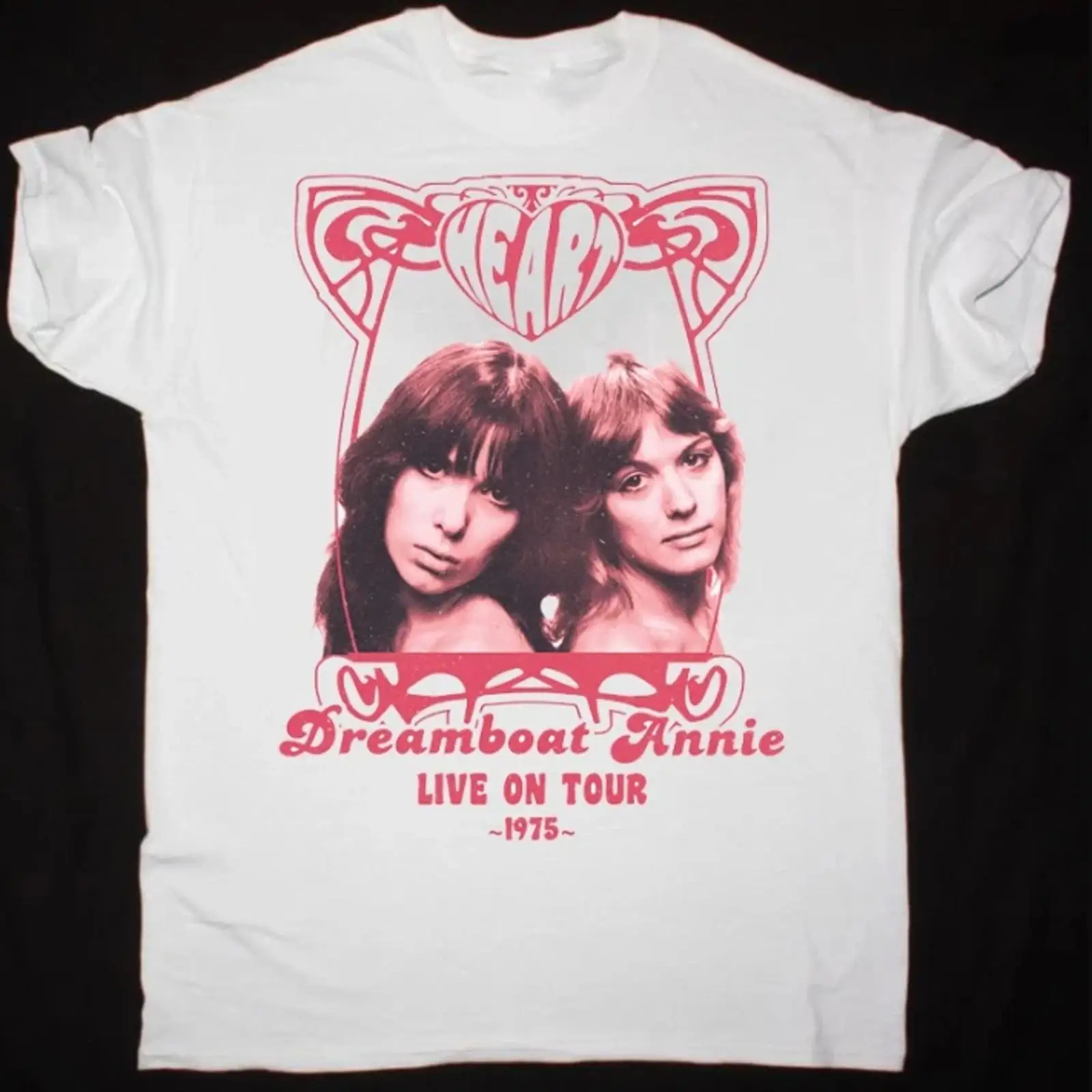 Women'S Fashion Of The 70S - Футболка Heart Band Dreamboat Annie Tour