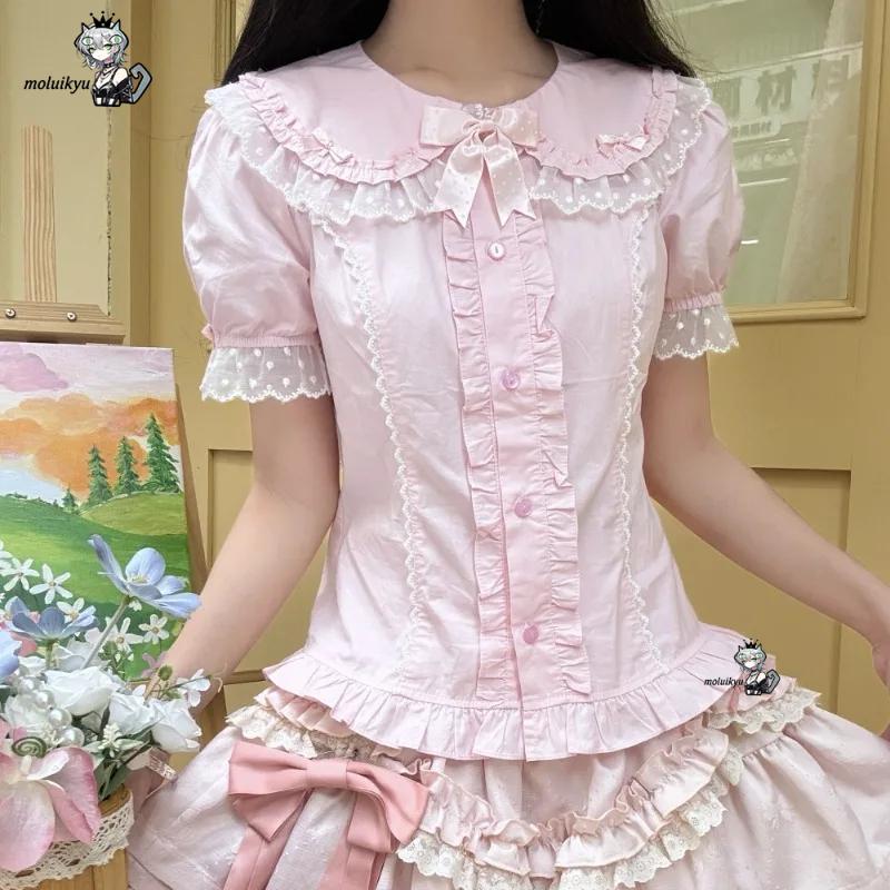 Puff Sleeve Blouse - Милые блузки с рюшами, весенне-летние, в