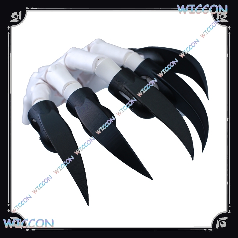 Women'S Fashion Gloves - Костюм животного, ногти, черный зверь, коготь,