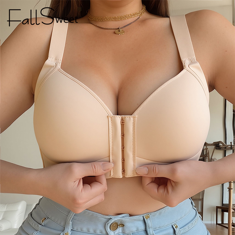 Bra Top Seamless - FallSweet Большой размер Беспроводной бюстгальтер с