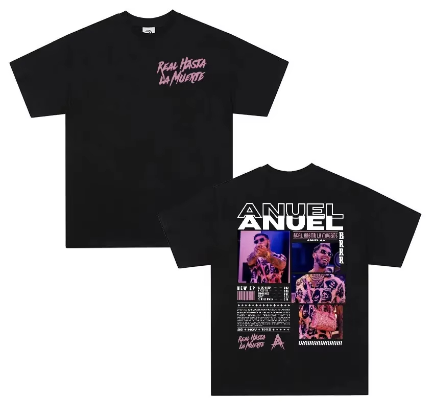 Women'S Real Y2K Fashion - Футболка унисекс ANUEL AA Real Hastala