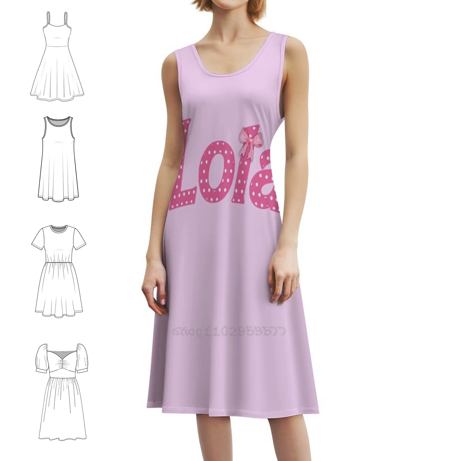 Women Fashion Dress Names - Lola Name By Callisc Boho Chic