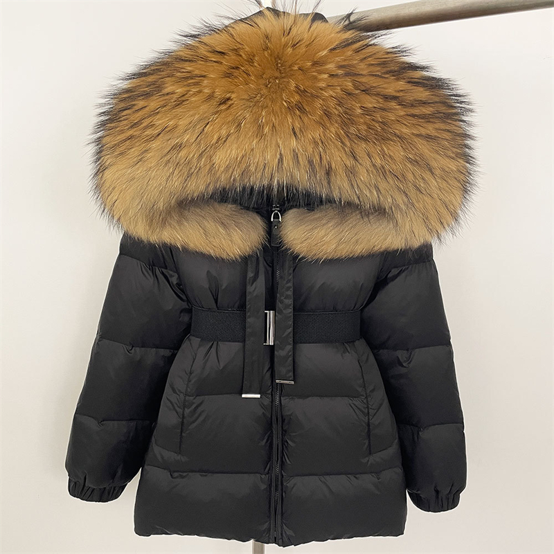 Women'S Real Y2K Fashion - Новый зимний женский приталенный пуховик средней