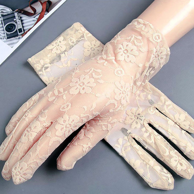 Women'S Fashion Gloves - Женские перчатки, летние короткие кружевные дышащие