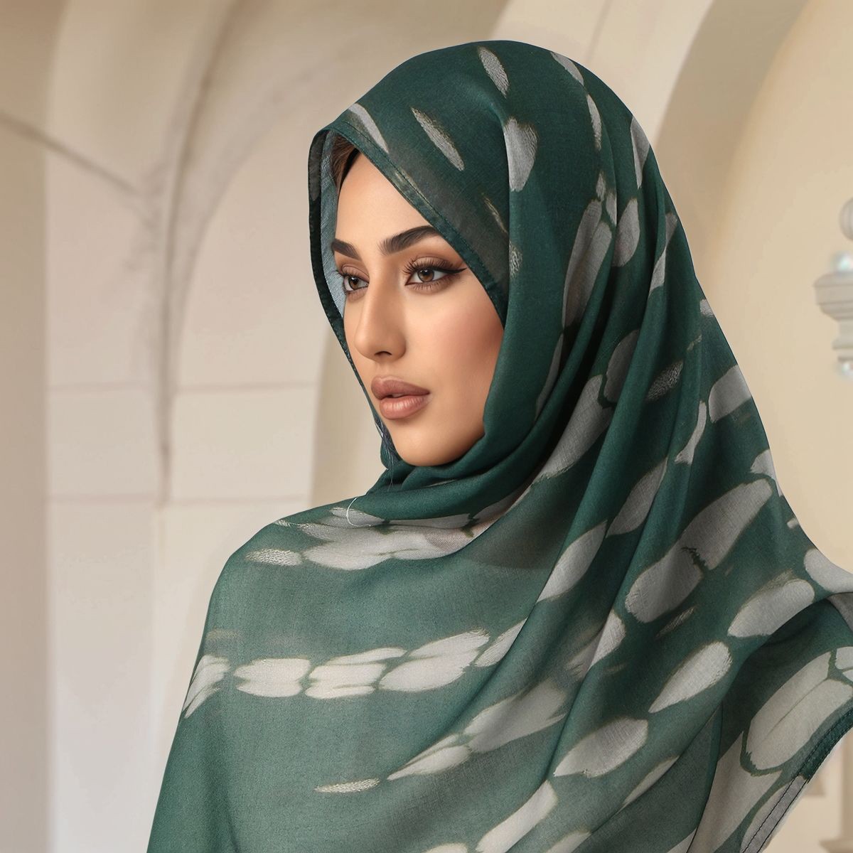 Women Fashion Malaysia - Новый принт из искусственного шелка хиджаб