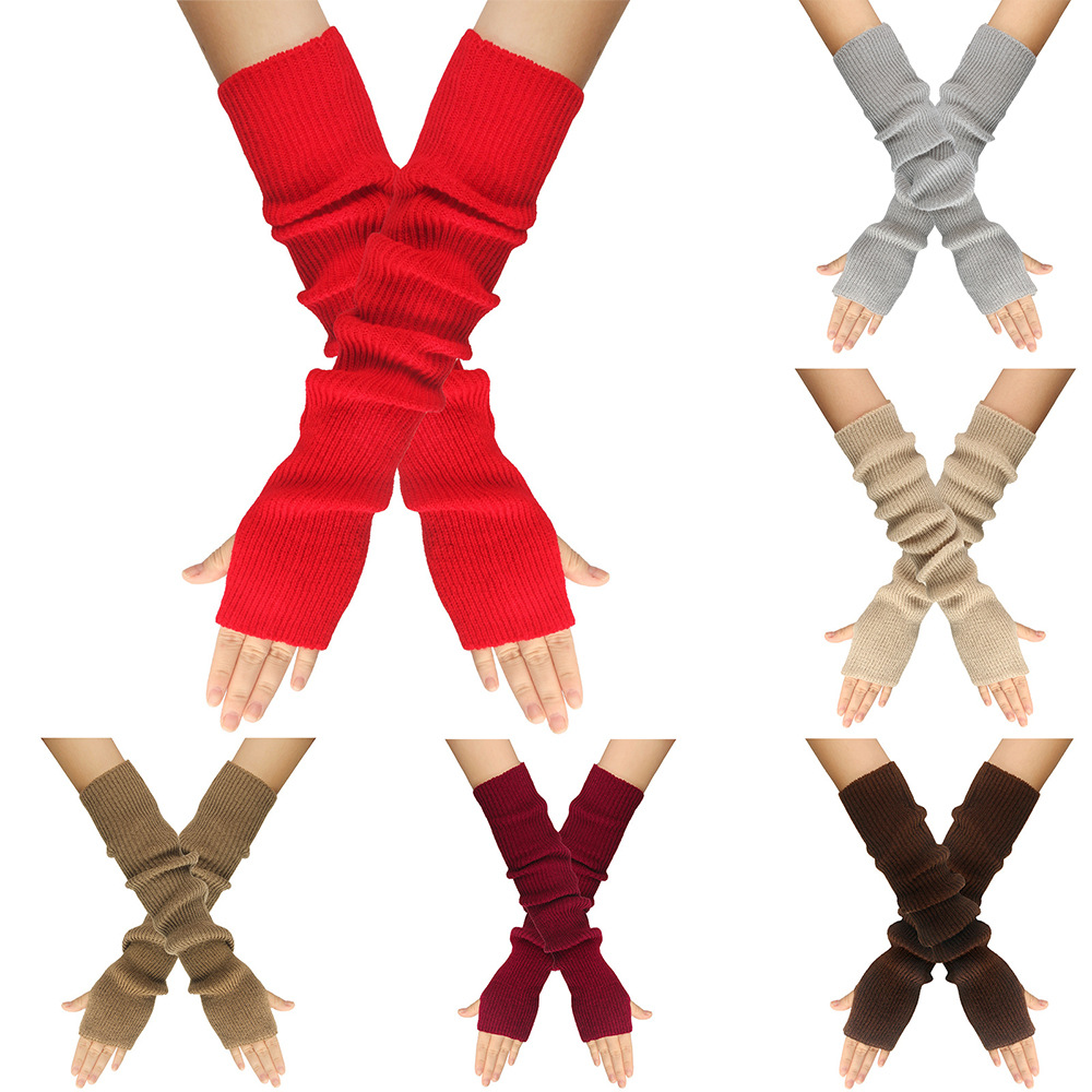 Women'S Fashion Gloves - Осенние и зимние вязаные перчатки для