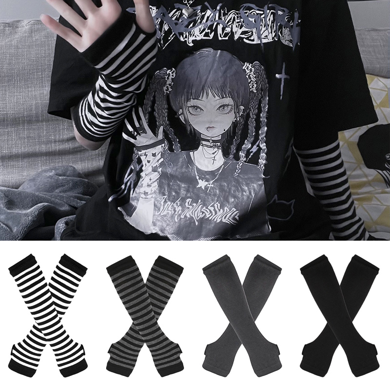 Women'S Fashion Gloves - Женские гетры без пальцев в готическую