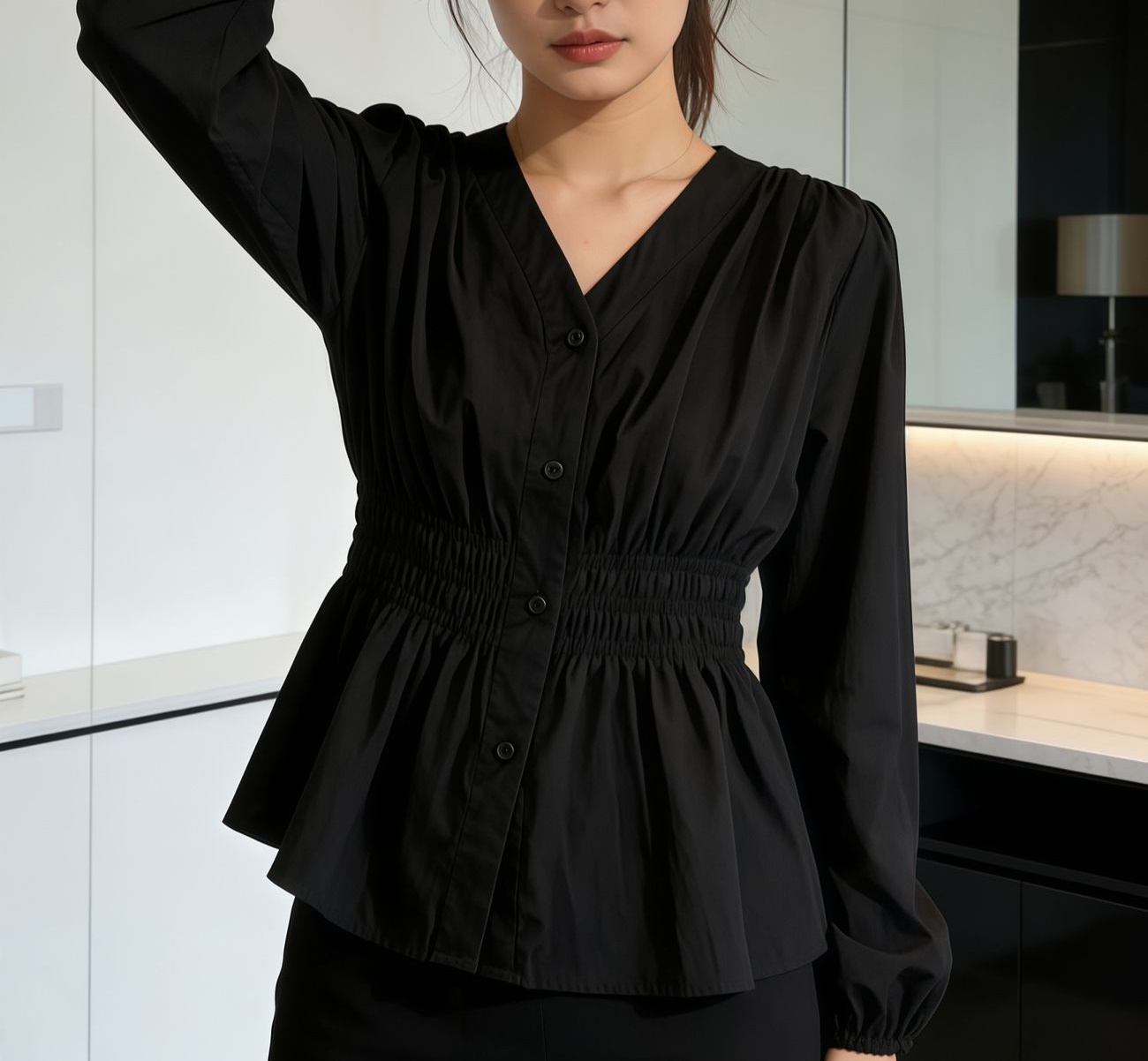 Рубашка и блузка для офиса бол – обзор и цена Puff Sleeve Blouse