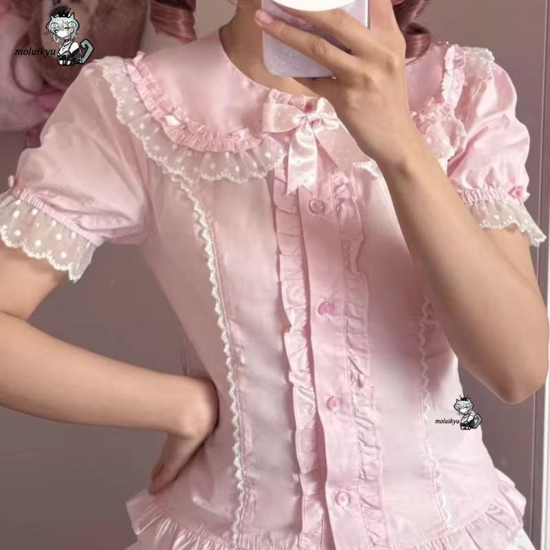Милые блузки с рюшами, весенне – обзор и цена Puff Sleeve Blouse