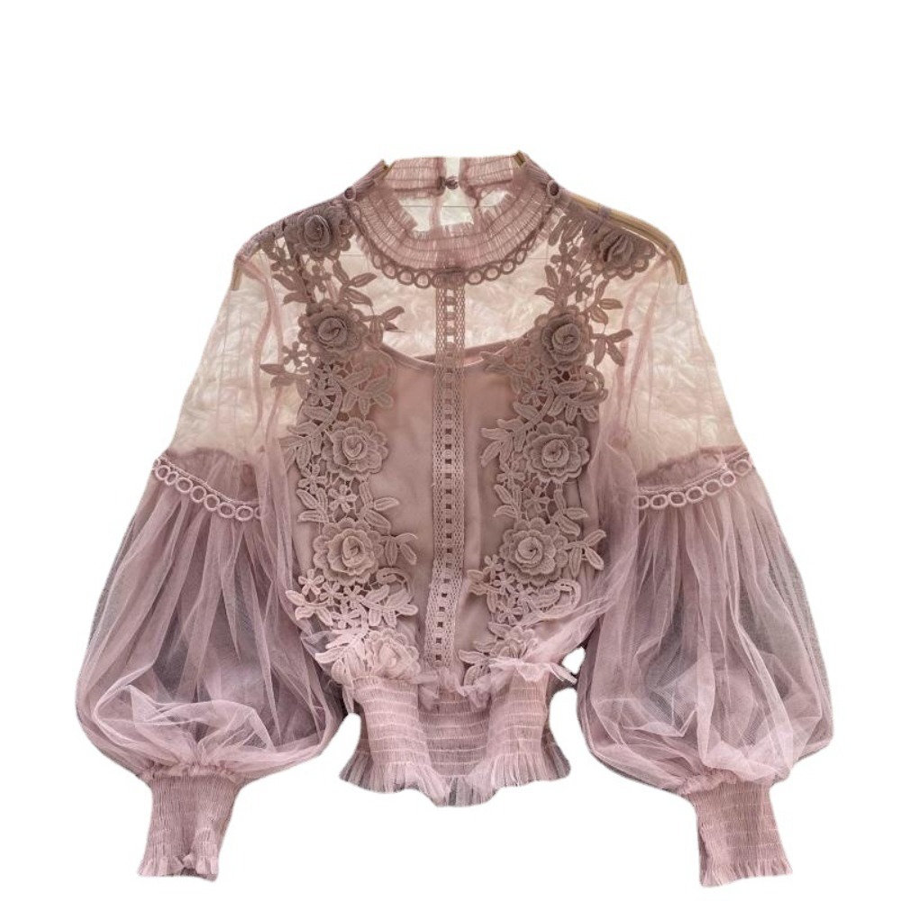 2 шт./компл., кружевная пышная – обзор и цена Puff Sleeve Blouse