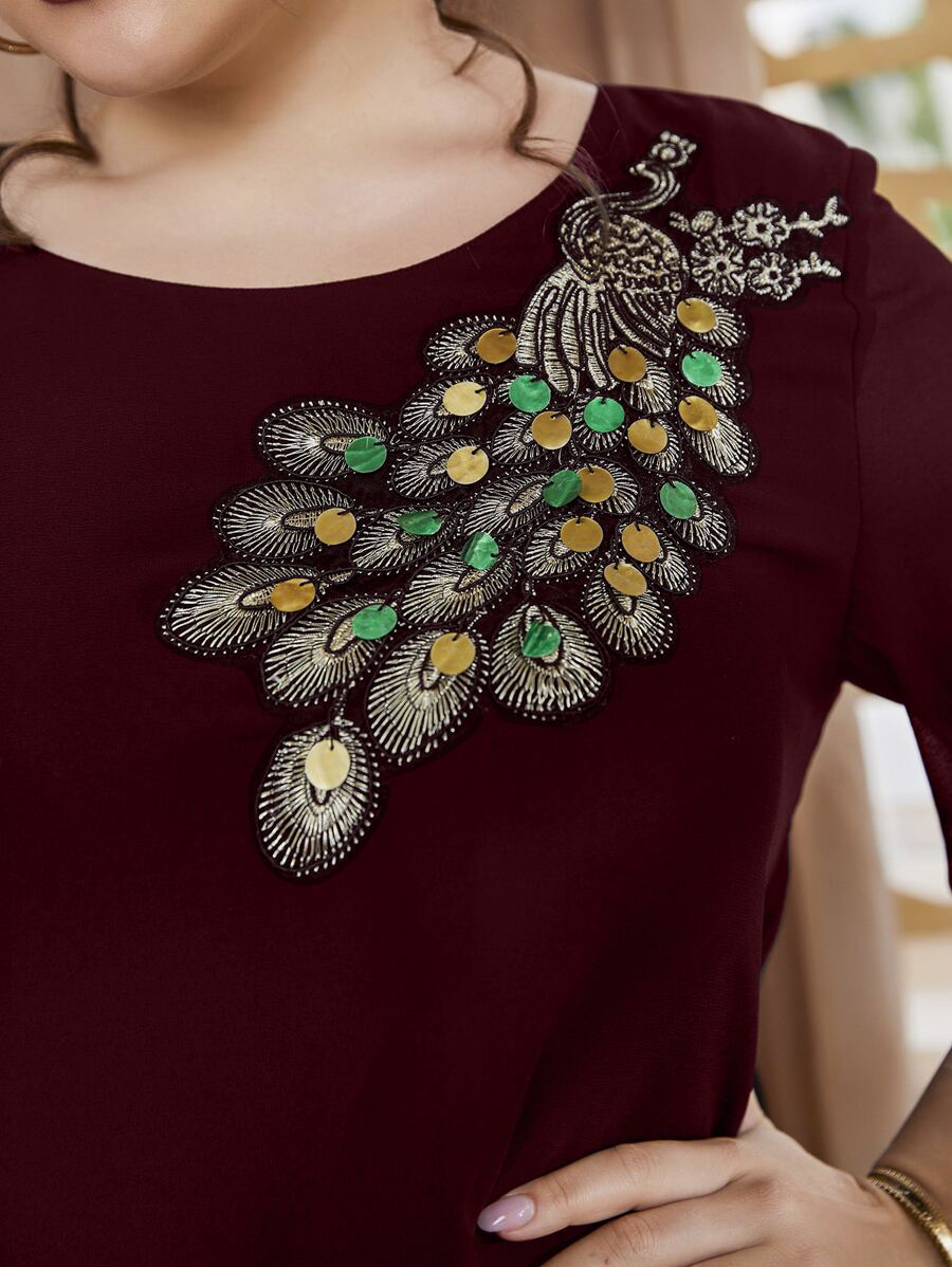 Женский топ больших размеров с – обзор и цена Puff Sleeve Blouse