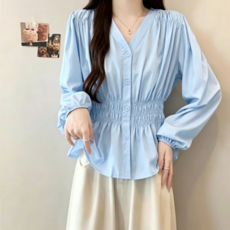 Рубашка и блузка больших разме – обзор и цена Puff Sleeve Blouse