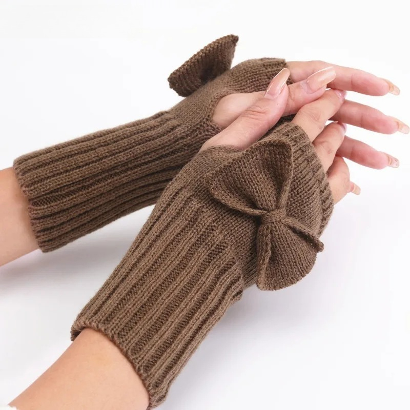 Вязаные перчатки без пальцев с – обзор и цена Women'S Fashion Gloves