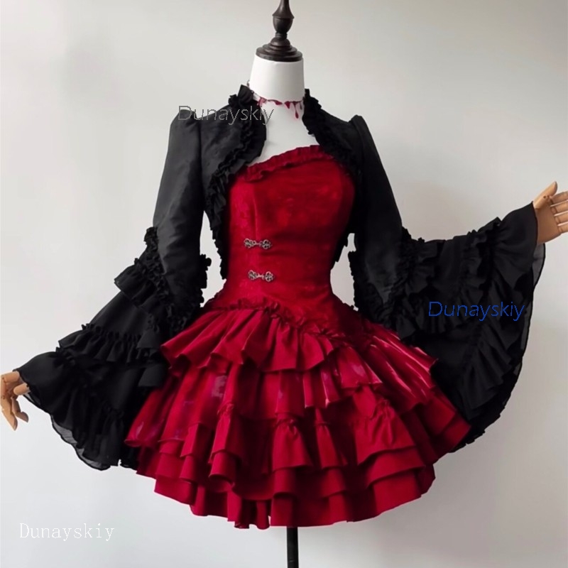 Готический комплект для вечери – обзор и цена Puff Sleeve Blouse