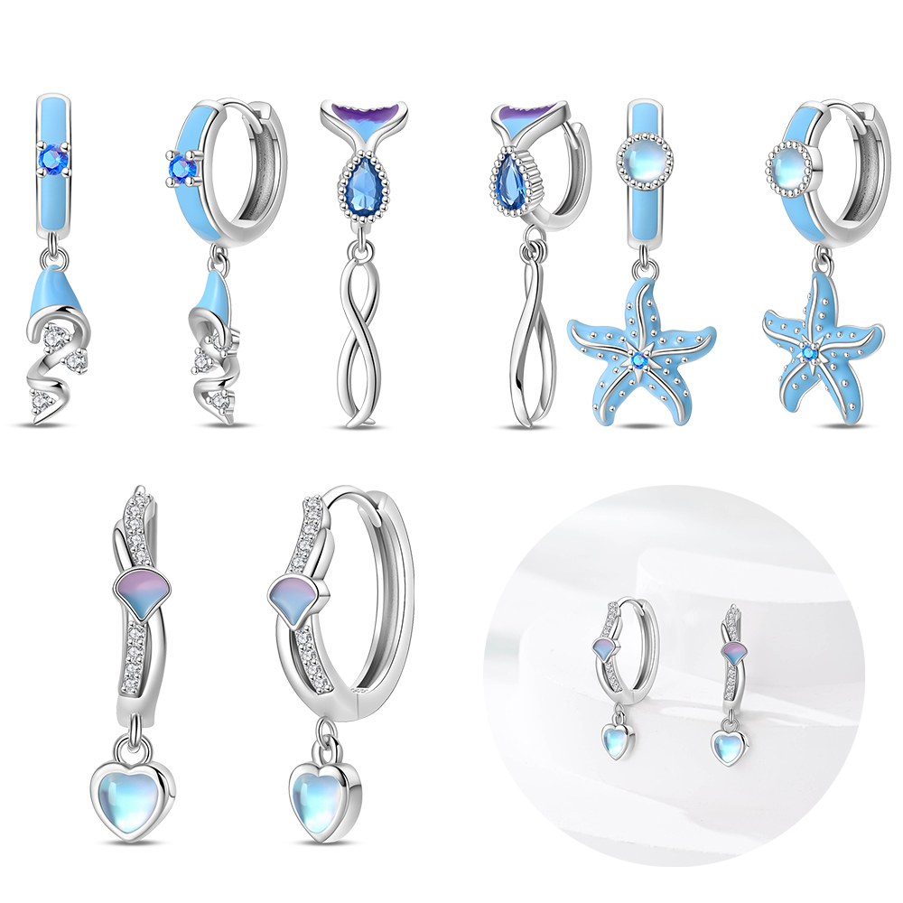 Серебряные цвета, синие серьги – обзор и цена Women'S Fashion Website