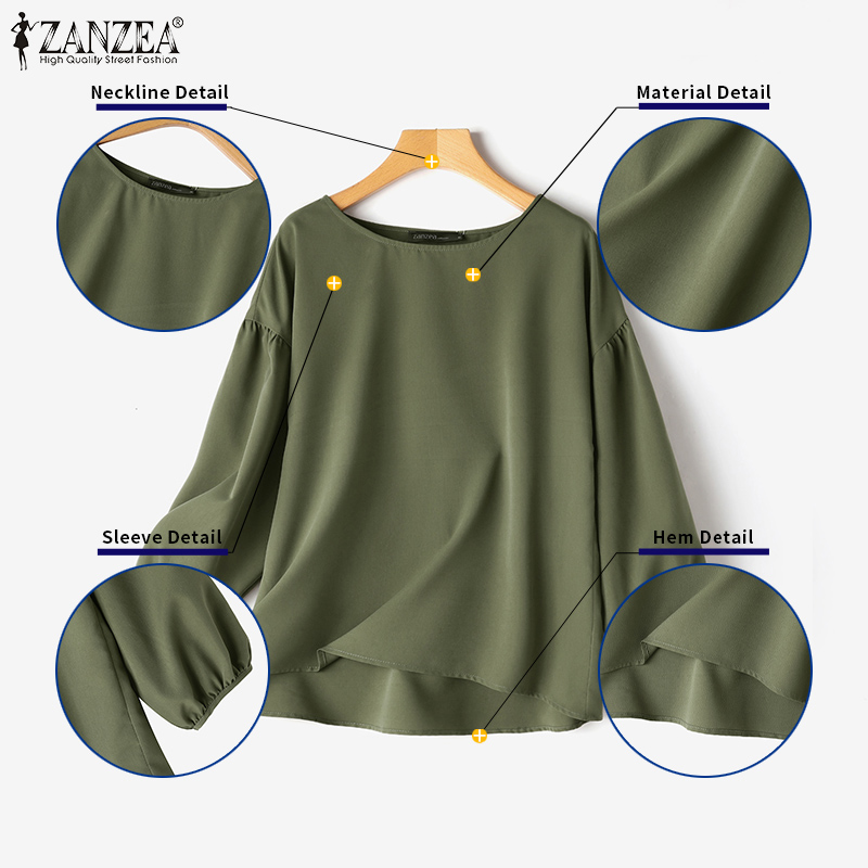 Женские повседневные блузки ZA – обзор и цена Puff Sleeve Blouse