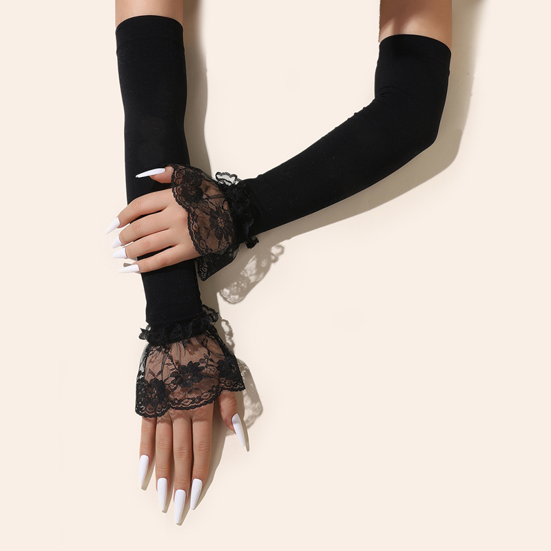 Модные длинные кружевные рукав – обзор и цена Women'S Fashion Gloves