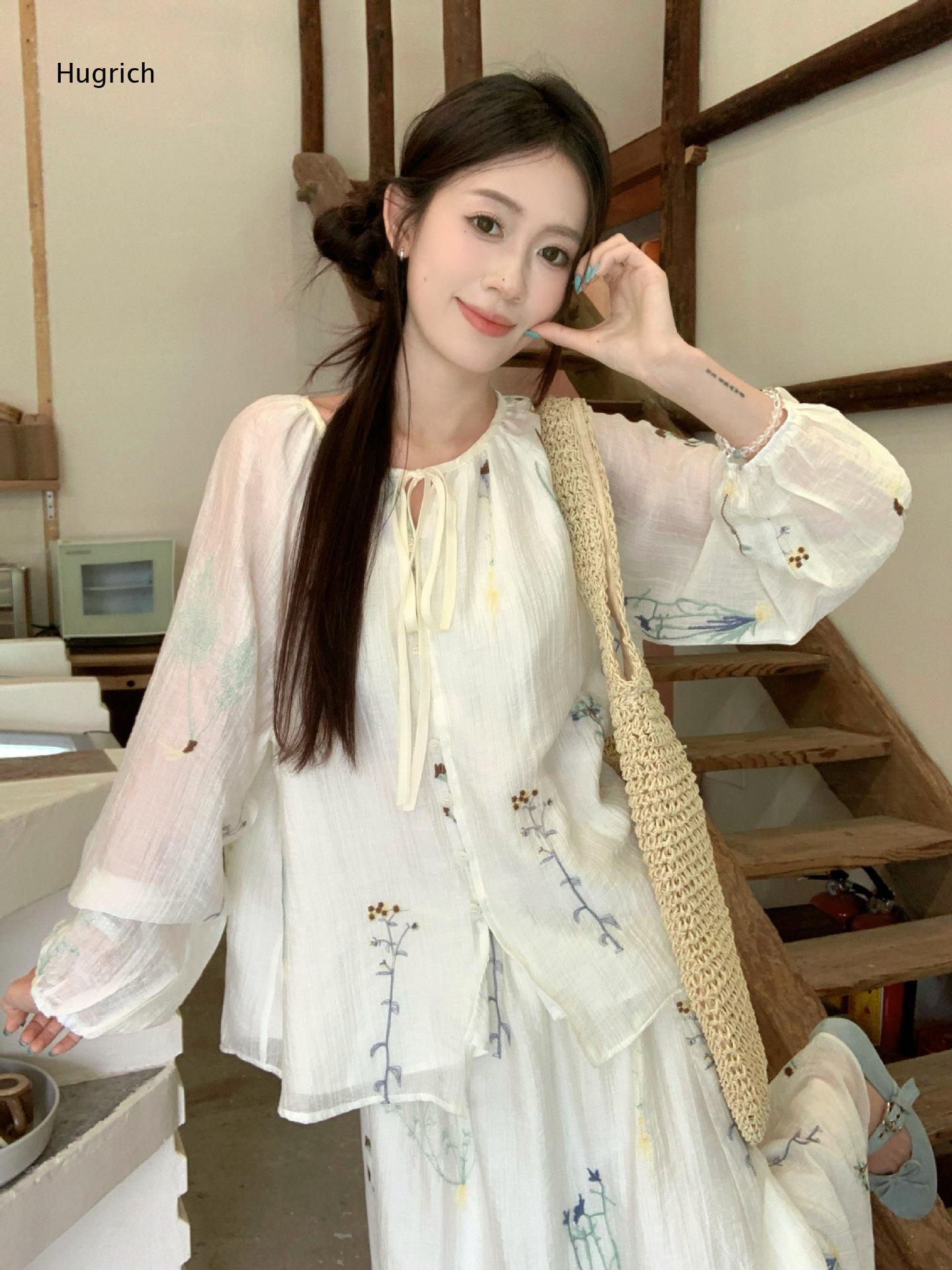 Повседневный комплект для отпу – обзор и цена Puff Sleeve Blouse
